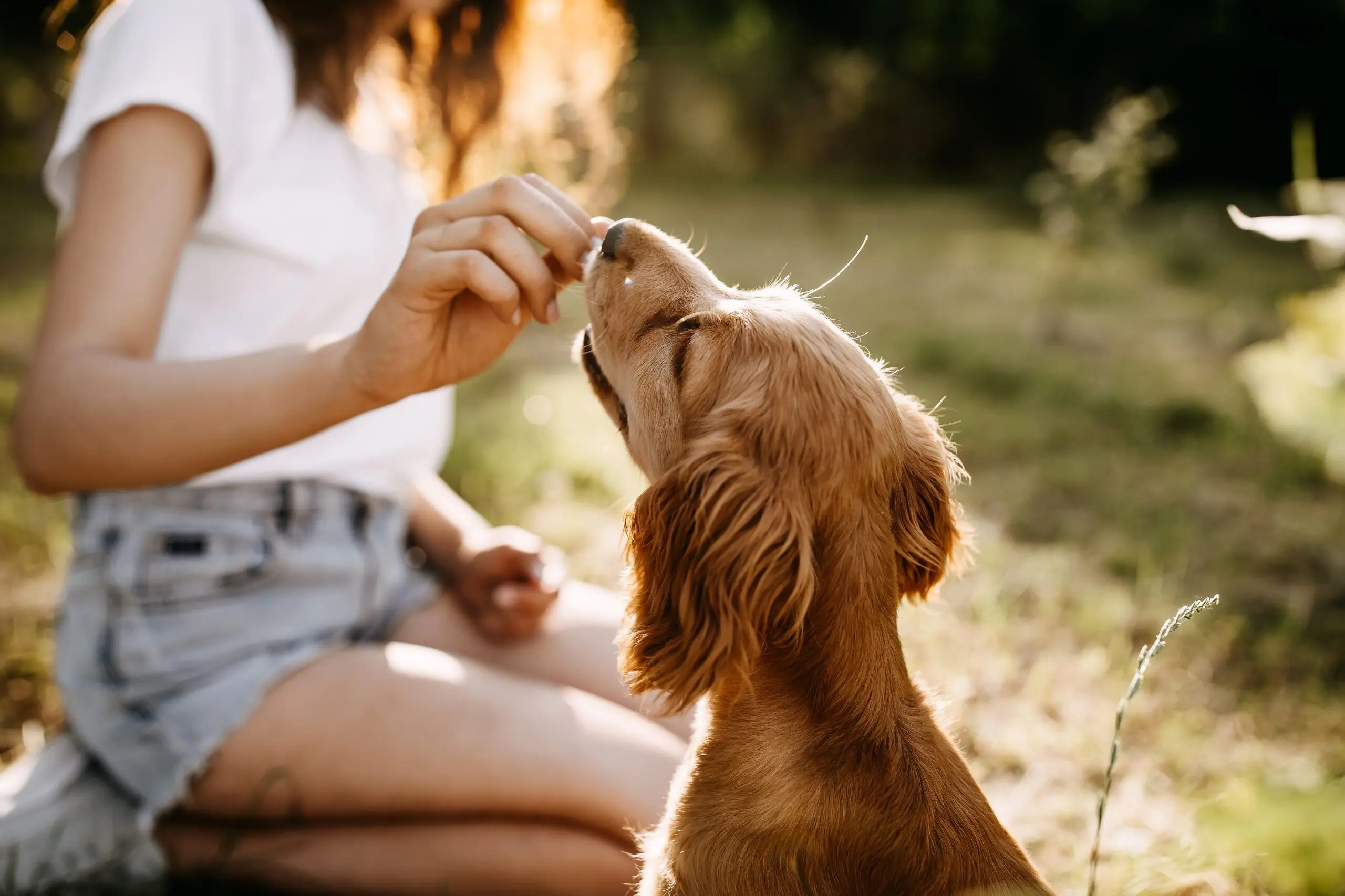 dog-being-fed-dry-food
