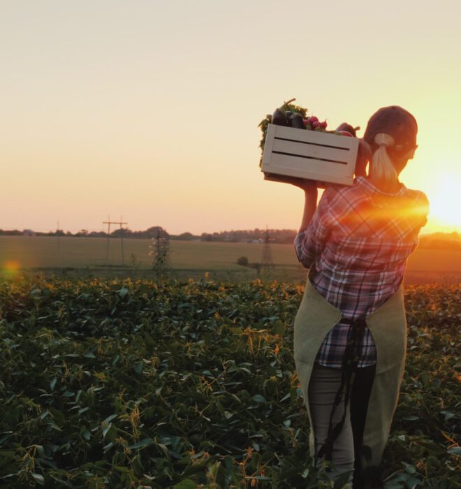 woman harvesting in field scaled 1